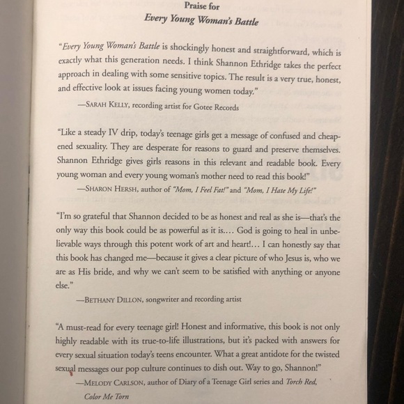 Paperback Book- Every Young Woman's Battle-Shannon Ethridge & Stephen Arterburn - Picture 3 of 3